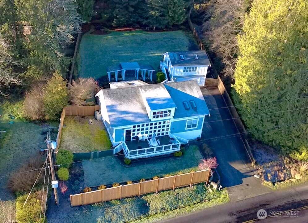 3530 West Sequim Bay Road Sequim, WA 98382 - Photo 40 of 40 an aerial view of a house with outdoor space