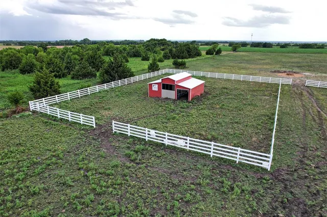 a view of a park with a big yard