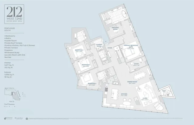 $13,500,000 | 212 West 72nd Street, Unit PHS | Upper West Side