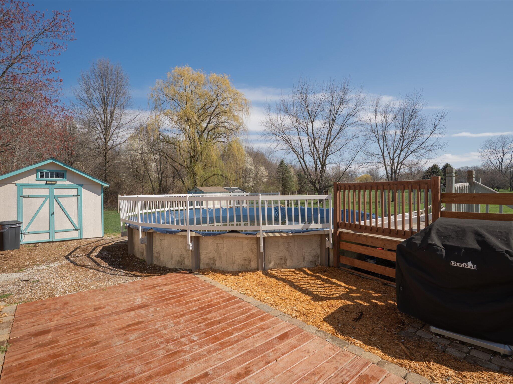 893 Pearson Road Chesterton, IN 46304 - Photo 25 of 30 a balcony with wooden floor and fence