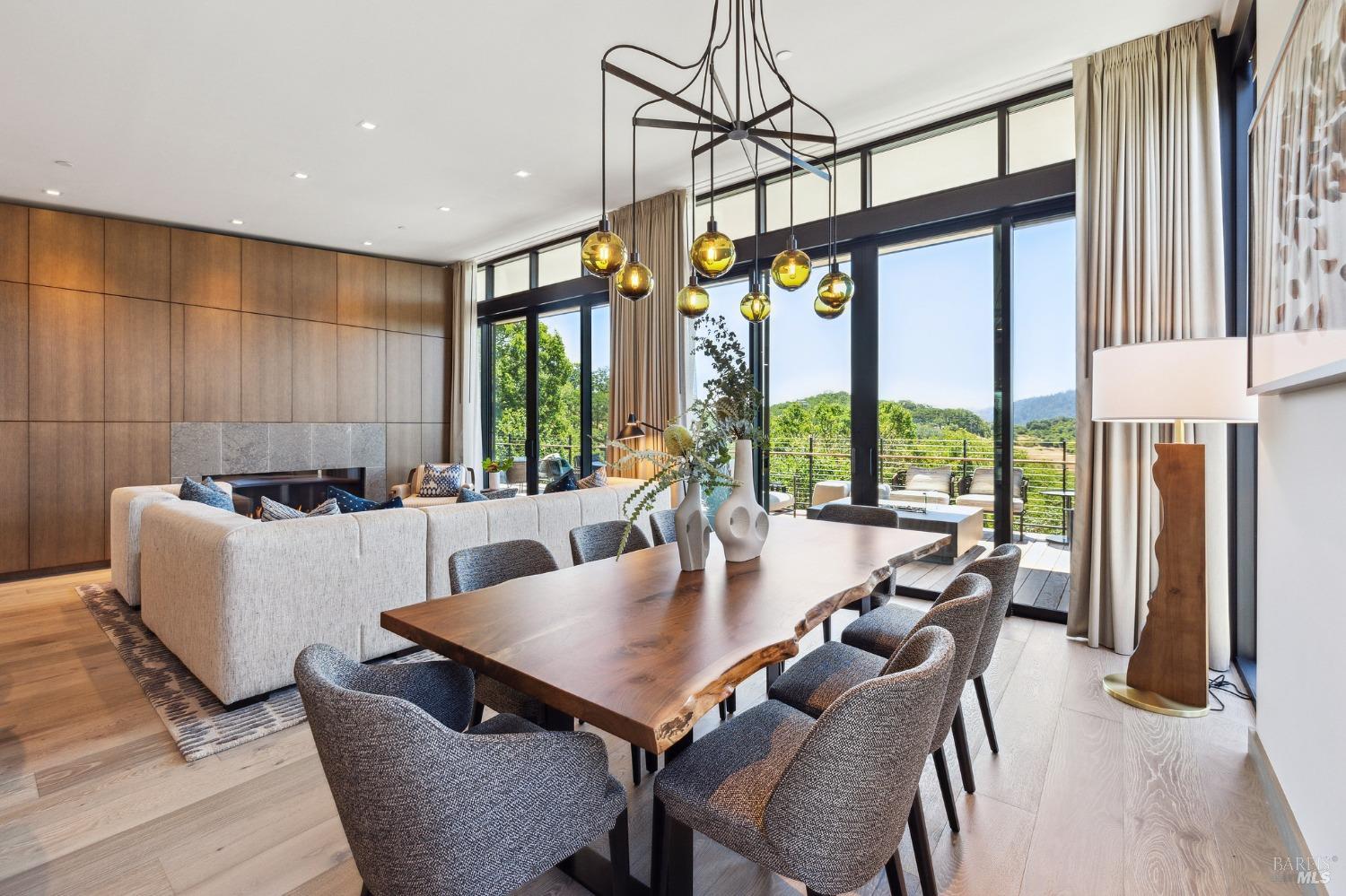 210 East Sumac Court Healdsburg, CA 95448 - Photo 18 of 32 a view of a dining room with furniture window and outside view