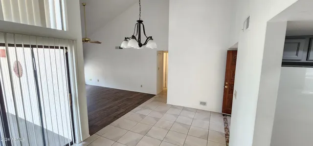 a view of a hallway view with staircase