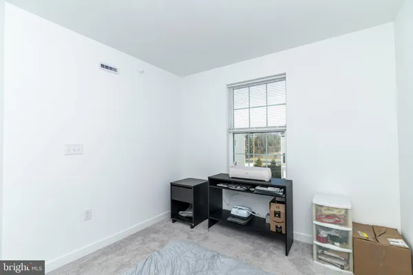 a room with a workspace