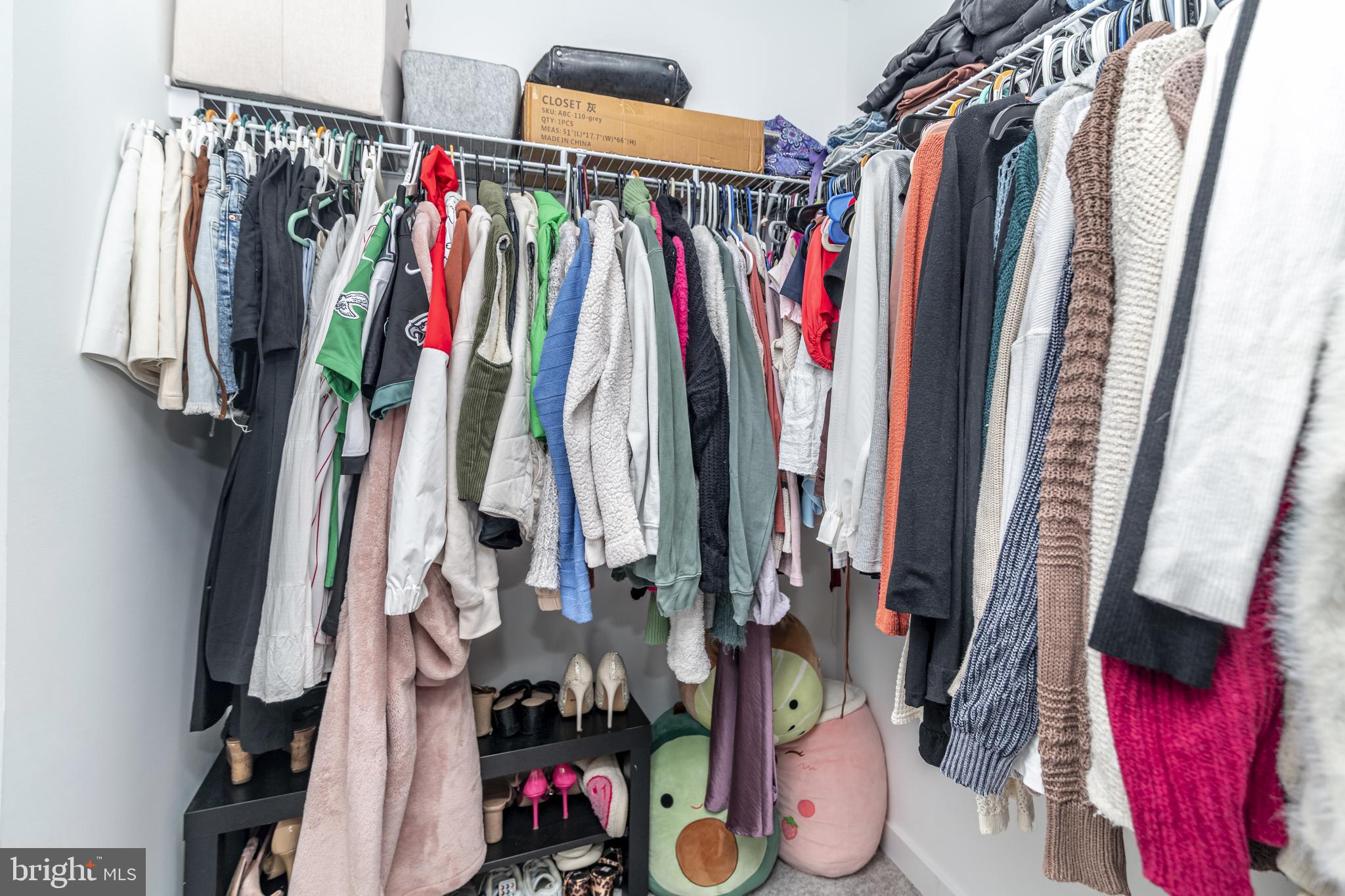41 Barnes Way Sicklerville, NJ 08081 - Photo 41 of 46 a view of walk in closet with clothes