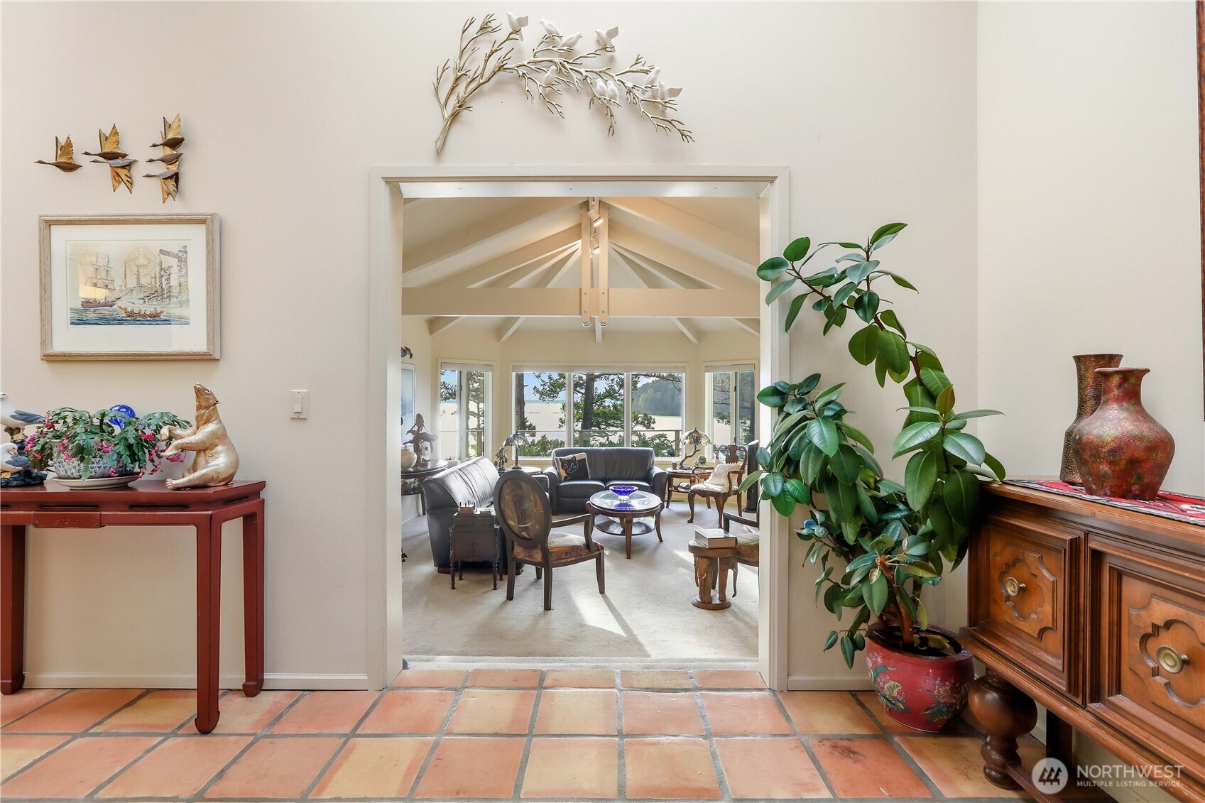 736 Tillamuk Drive La Conner, WA 98257 - Photo 3 of 34 a view of a dining room with furniture window and outside view