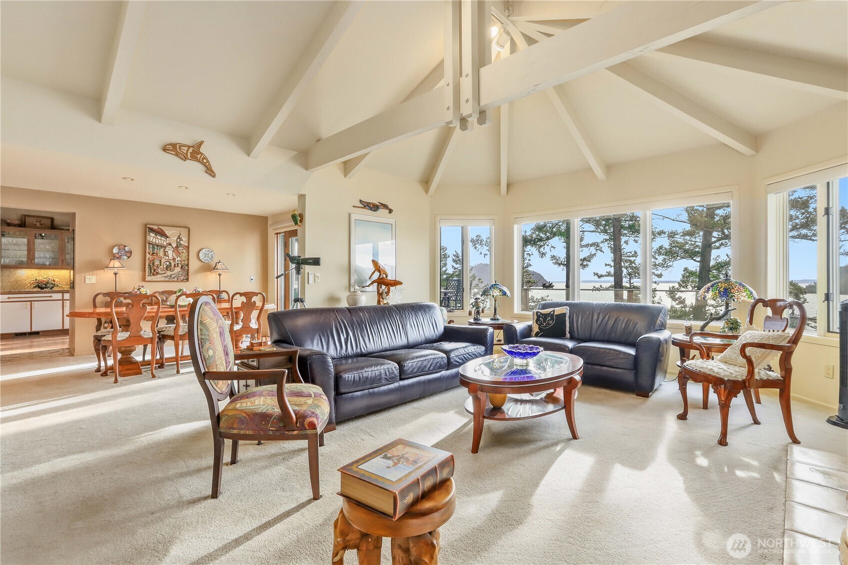 736 Tillamuk Drive La Conner, WA 98257 - Photo 6 of 34 a living room with furniture and a potted plant