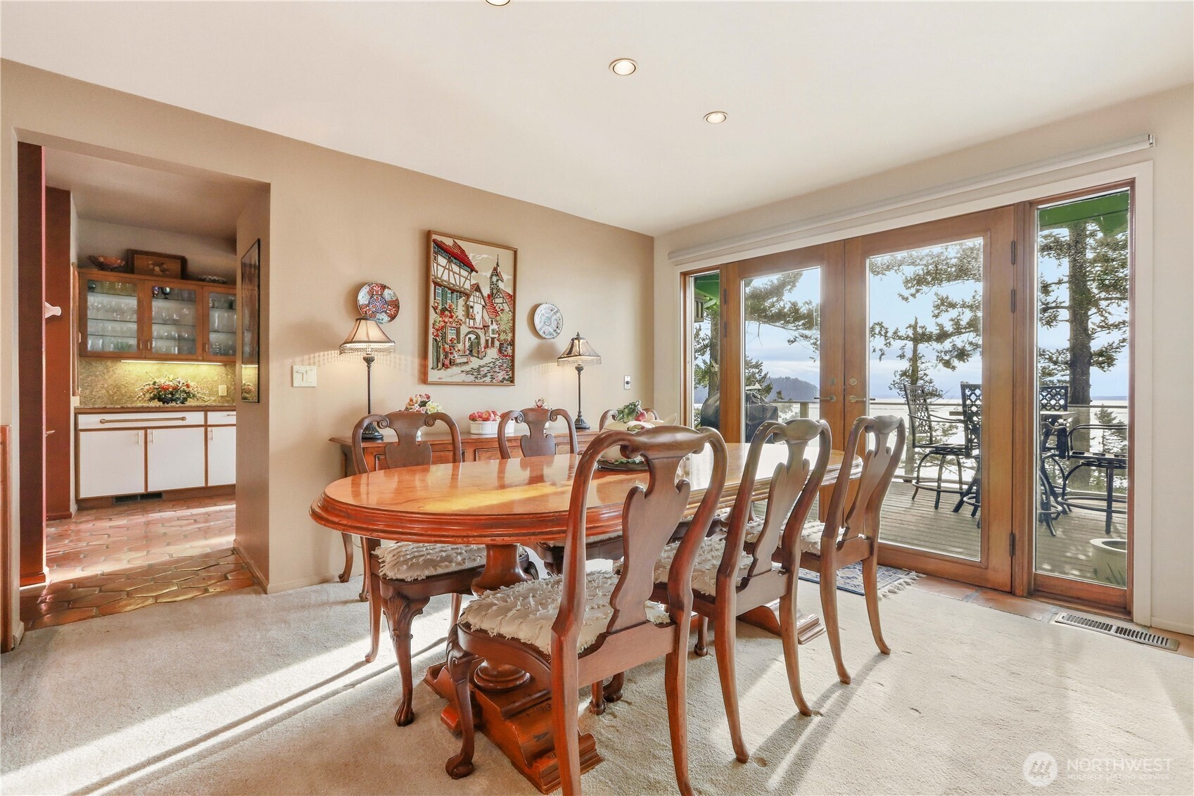 736 Tillamuk Drive La Conner, WA 98257 - Photo 7 of 34 a view of a dining room with furniture window and outside view