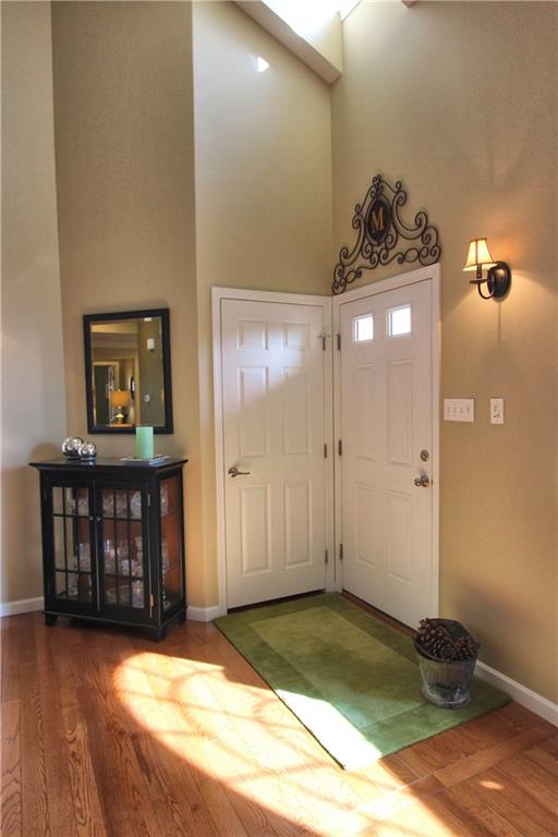 Bright open entry with hardwood floors!
