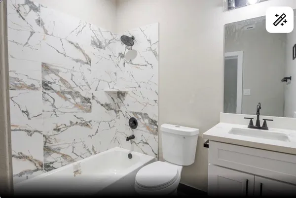 a bathroom with a sink and a toilet