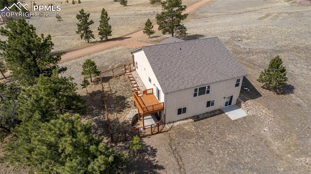 2649 Southpark Road Florissant, CO 80816 - Photo 30 of 42 an aerial view of a house with yard