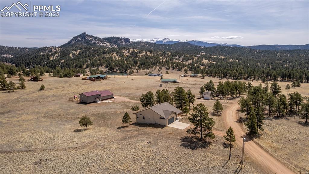 2649 Southpark Road Florissant, CO 80816 - Photo 31 of 42 a view of a lake with a mountain
