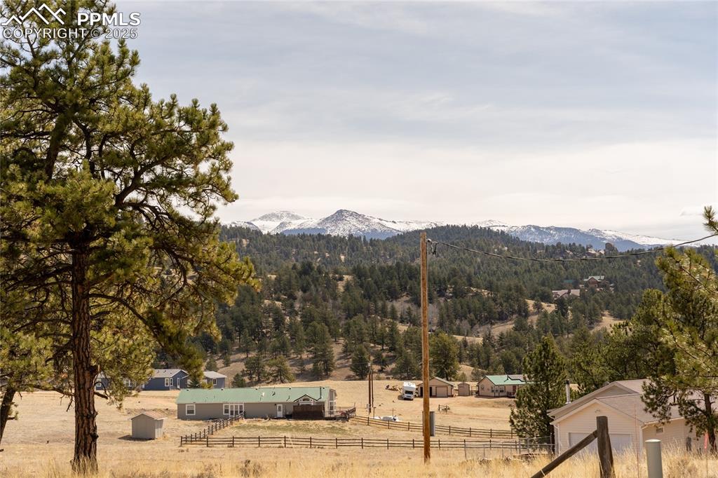 2649 Southpark Road Florissant, CO 80816 - Photo 5 of 42 a view of a yard with mountain