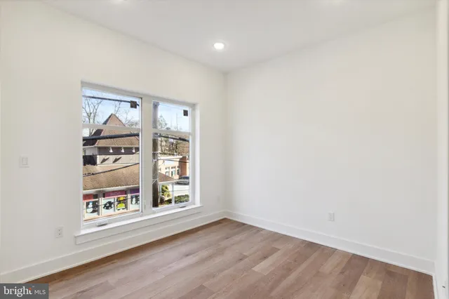 an empty room with window