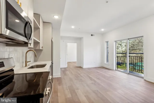 a view of a kitchen with electric equipment