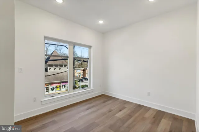 an empty room with window