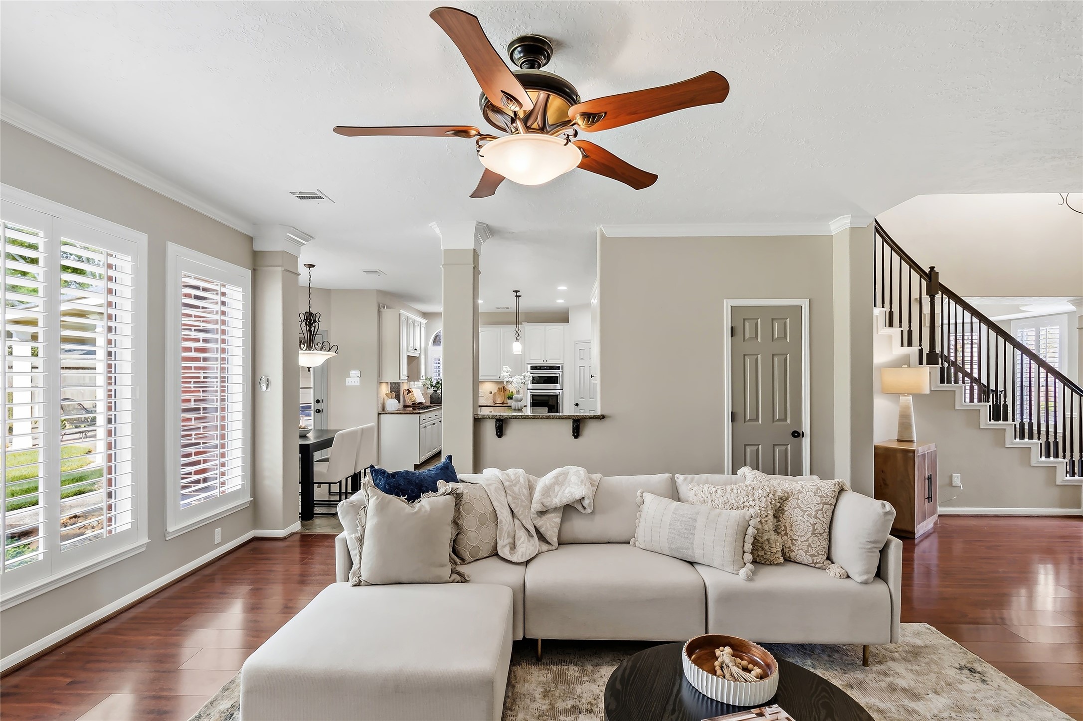 3335 Woods Edge Drive Spring, TX 77388 - Photo 11 of 47 Living Area with see through bar area to kitchen