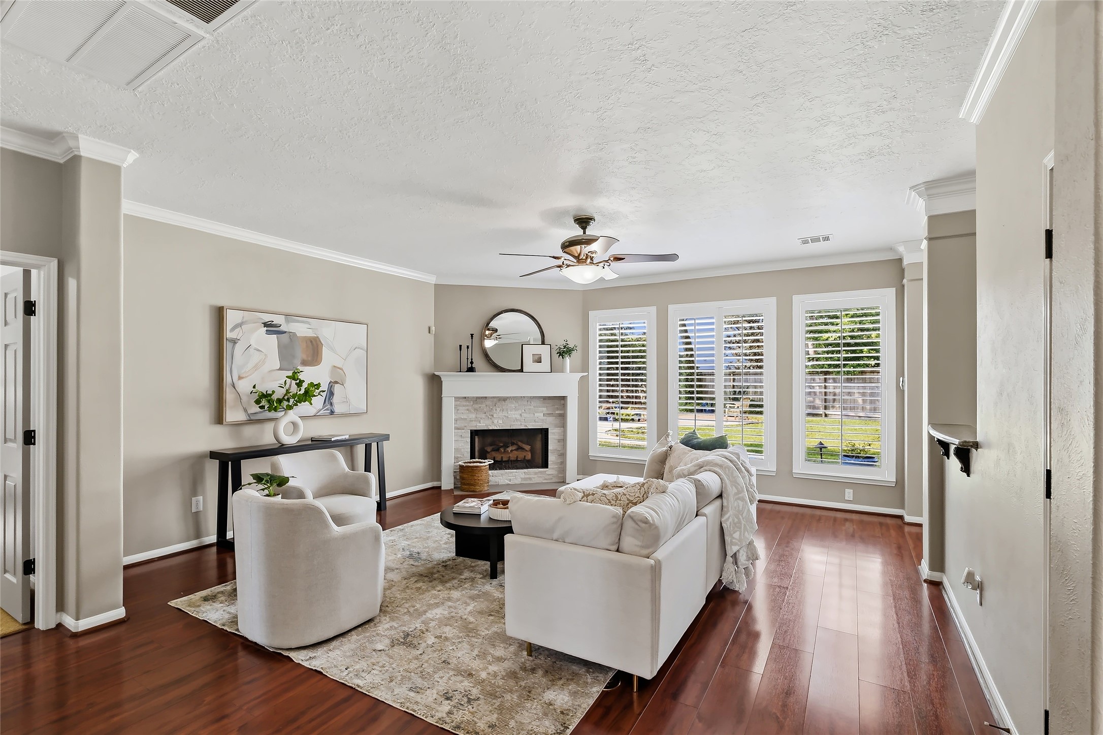 3335 Woods Edge Drive Spring, TX 77388 - Photo 12 of 47 Living Area with plantation shutters