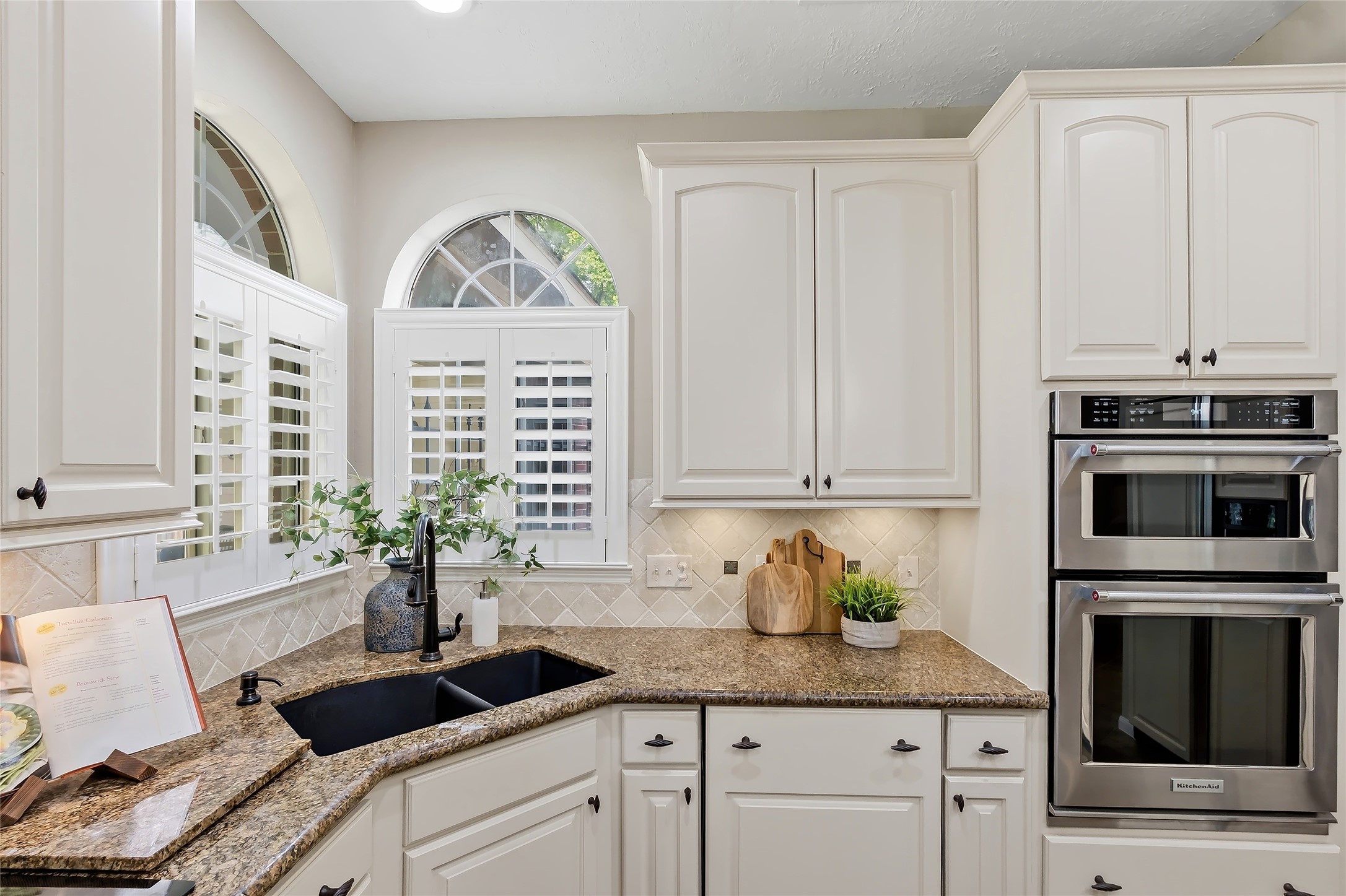 3335 Woods Edge Drive Spring, TX 77388 - Photo 17 of 47 Kitchen corner sink over looking corner windows