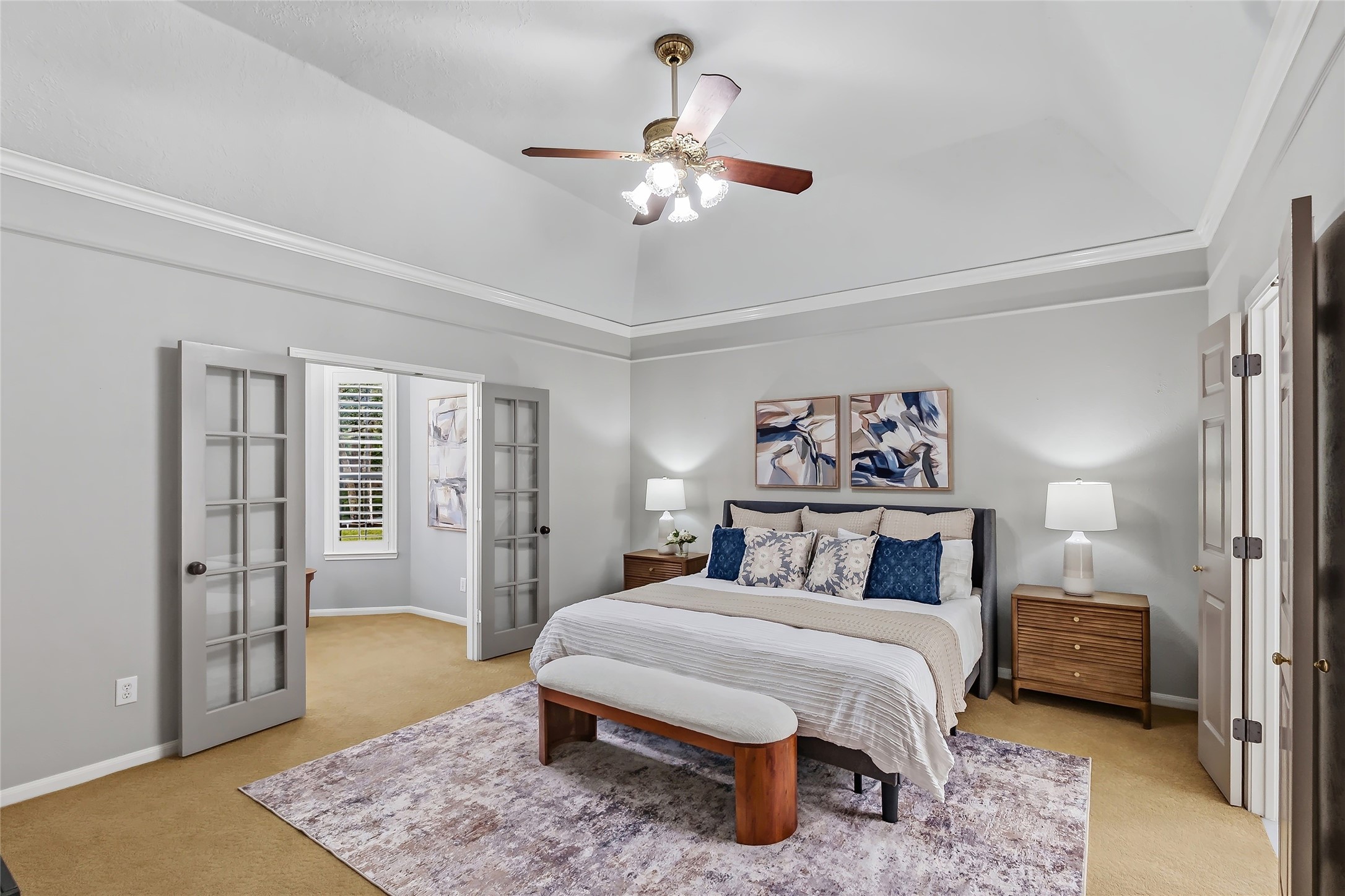 3335 Woods Edge Drive Spring, TX 77388 - Photo 26 of 47 Primary Bedroom w/french door to sitting room