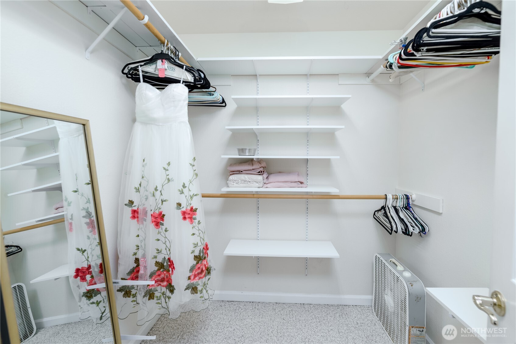 301 Mt Pleasant Estates Road Port Angeles, WA 98362 - Photo 19 of 40 a view of walk in closet with clothes and shoes