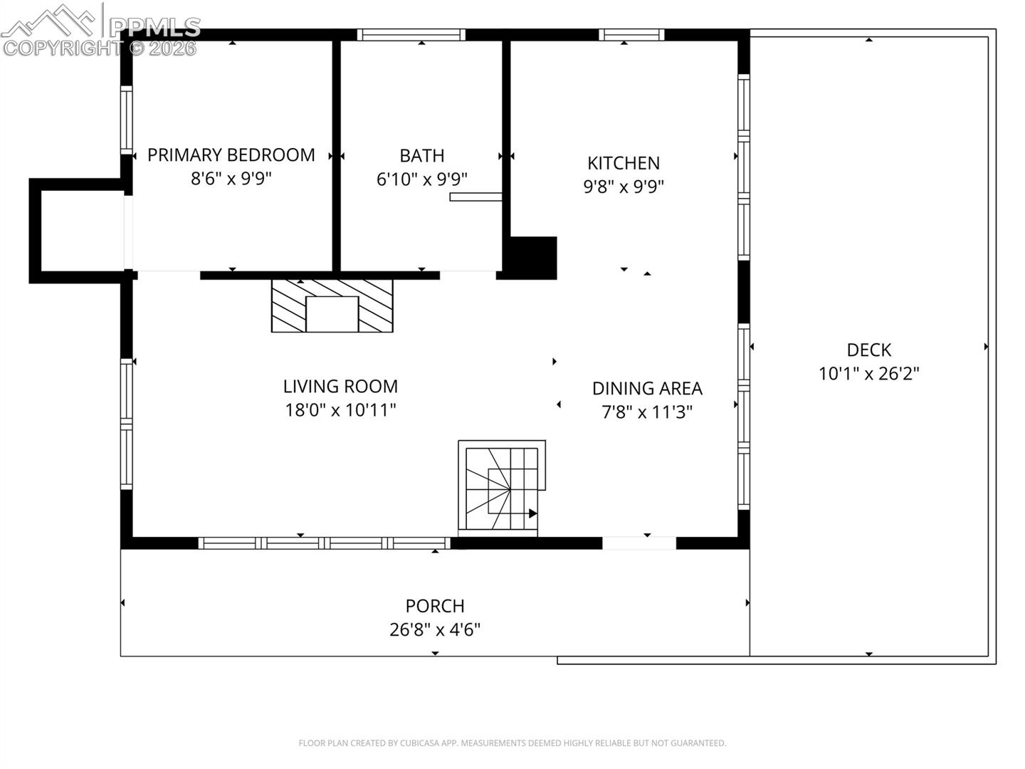 5870 Paona Road Cascade, CO 80809 - Photo 44 of 46 Main Level Floor Plan