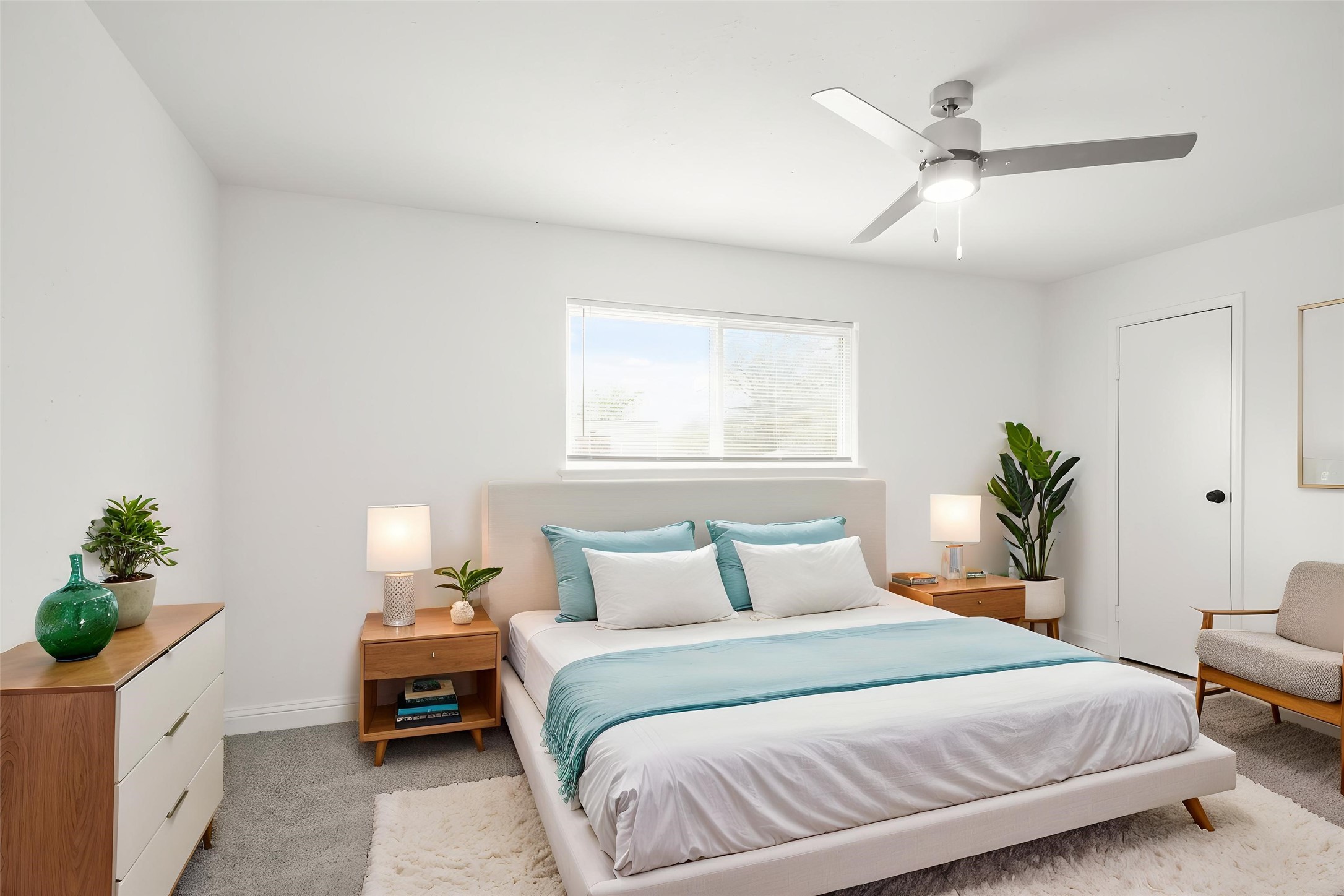 24127 Spring Fork Drive Spring, TX 77373 - Photo 9 of 17 Virtually Staged: The spacious primary bedroom offers a peaceful retreat with soft natural light, generous proportions, and a calming, contemporary feel.