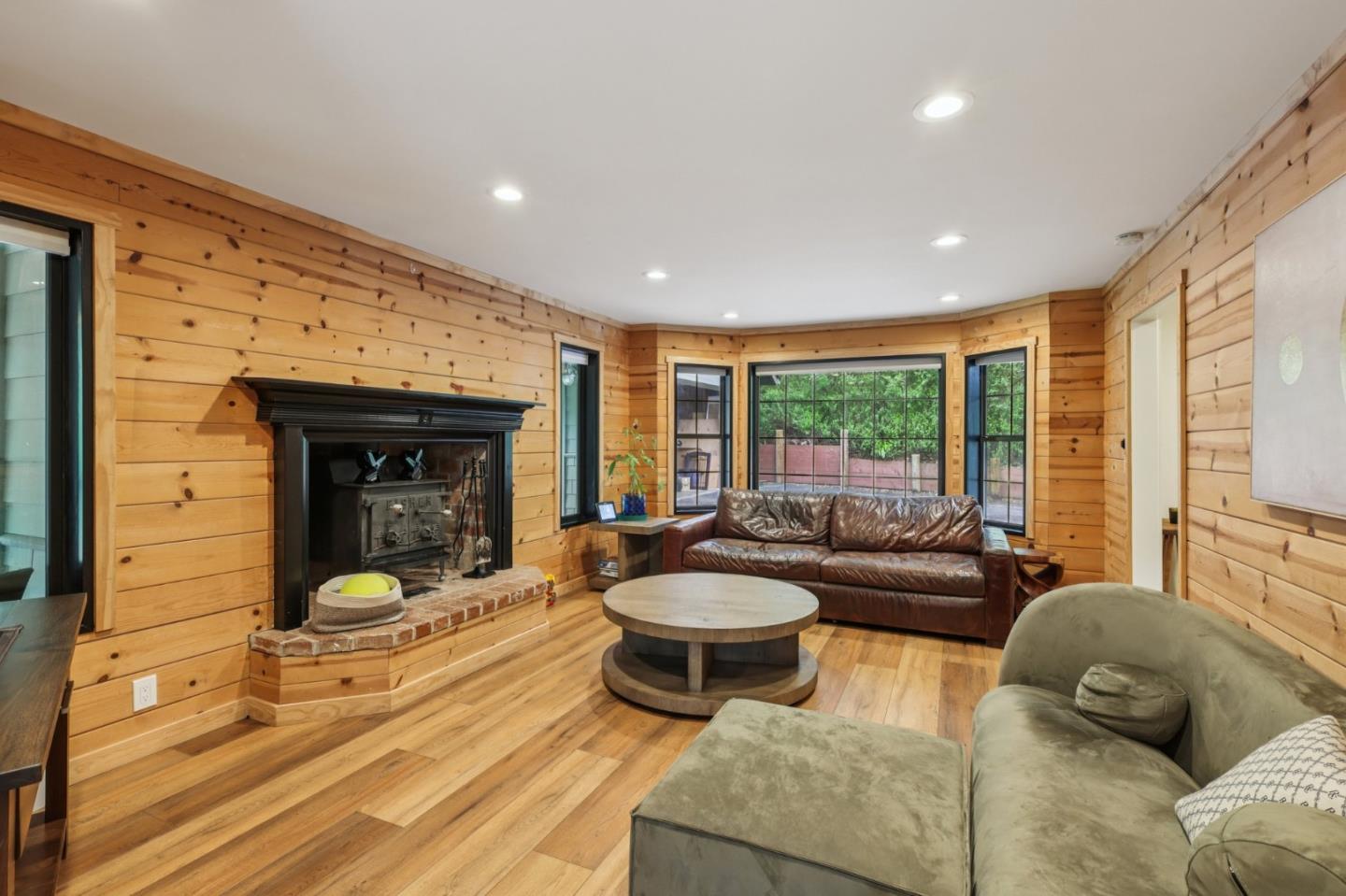 17386 Tressel Pass Road Boulder Creek, CA 95006 - Photo 7 of 41 a living room with furniture and a large window