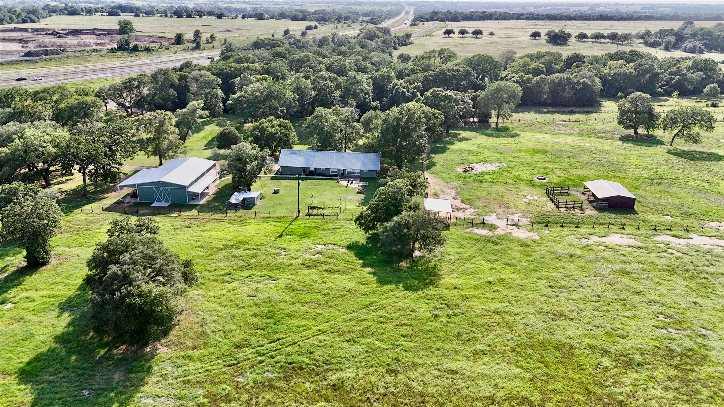 3545 East I- 10 Frontage Road Schulenburg, TX 78956 - Photo 40 of 40 an aerial view of residential house with outdoor space