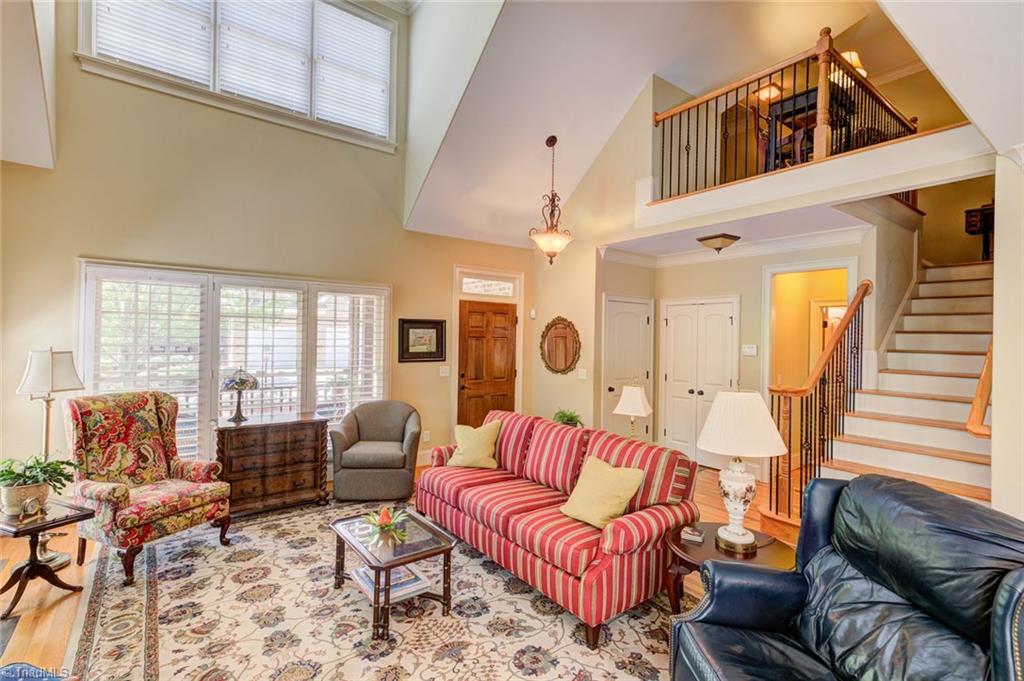 Soaring ceilings in the great room