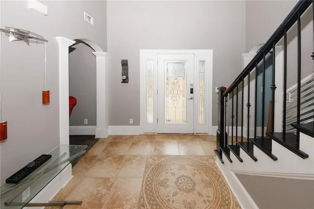 a view of an entryway door