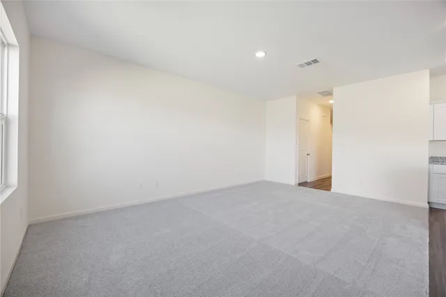 a view of an empty room