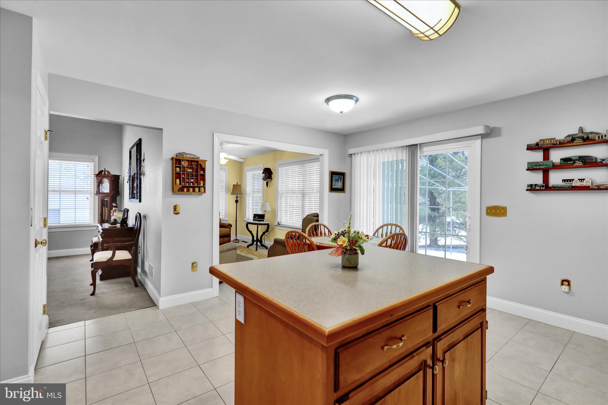 110 South Cacoosing Drive Reading, PA 19608 - Photo 13 of 32 a view of kitchen island a sink and living room