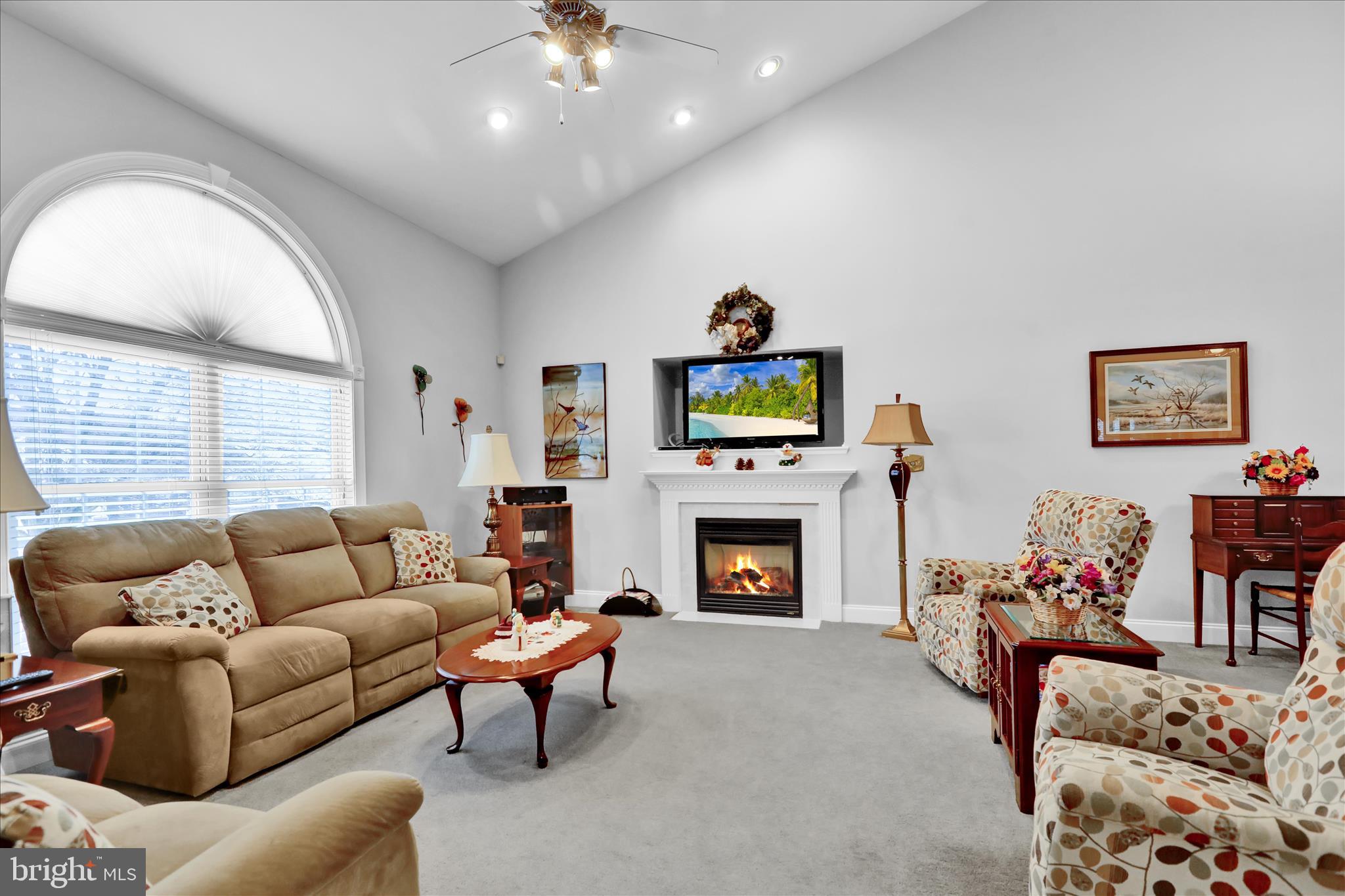 110 South Cacoosing Drive Reading, PA 19608 - Photo 2 of 32 a living room with furniture and a fireplace