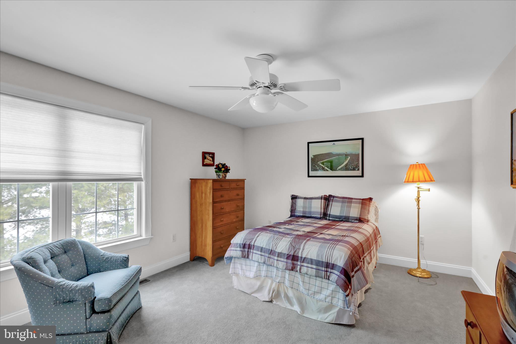 110 South Cacoosing Drive Reading, PA 19608 - Photo 28 of 32 a bedroom with a bed and ceiling fan