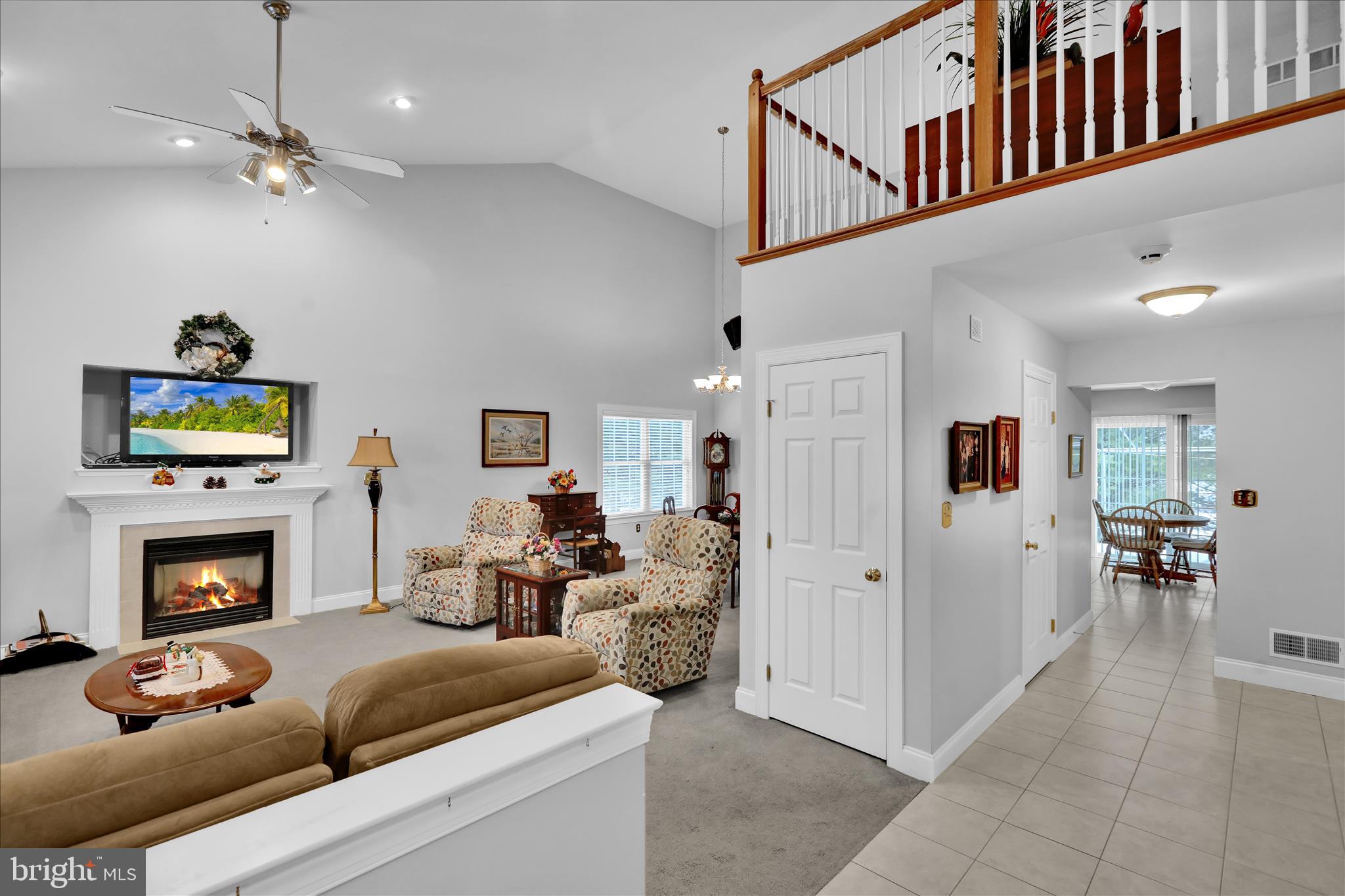 110 South Cacoosing Drive Reading, PA 19608 - Photo 4 of 32 a living room with furniture and a fireplace