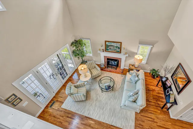 view of living room with furniture and flat screen tv
