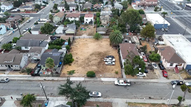 an aerial view of a city