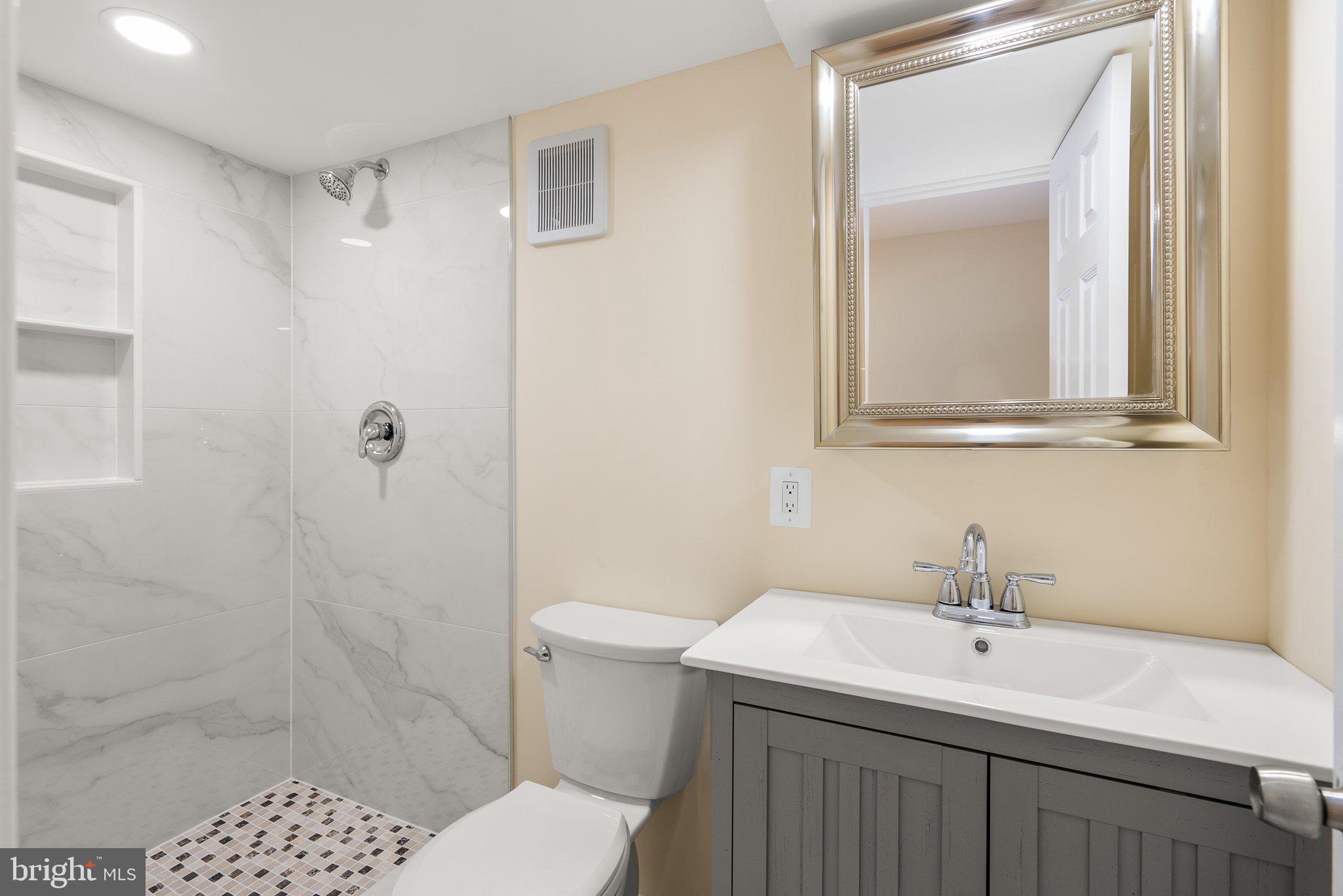 10110 McKenney Avenue Silver Spring, MD 20902 - Photo 48 of 56 a bathroom with a sink toilet and shower