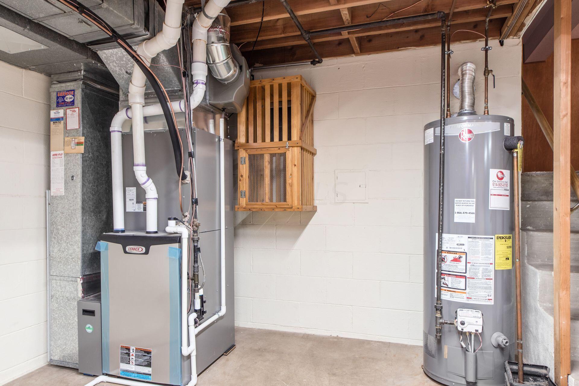 753 Chaffin Ridge Columbus, OH 43214 - Photo 21 of 25 New HVAC and H2O...notice the laundry shoot, too!