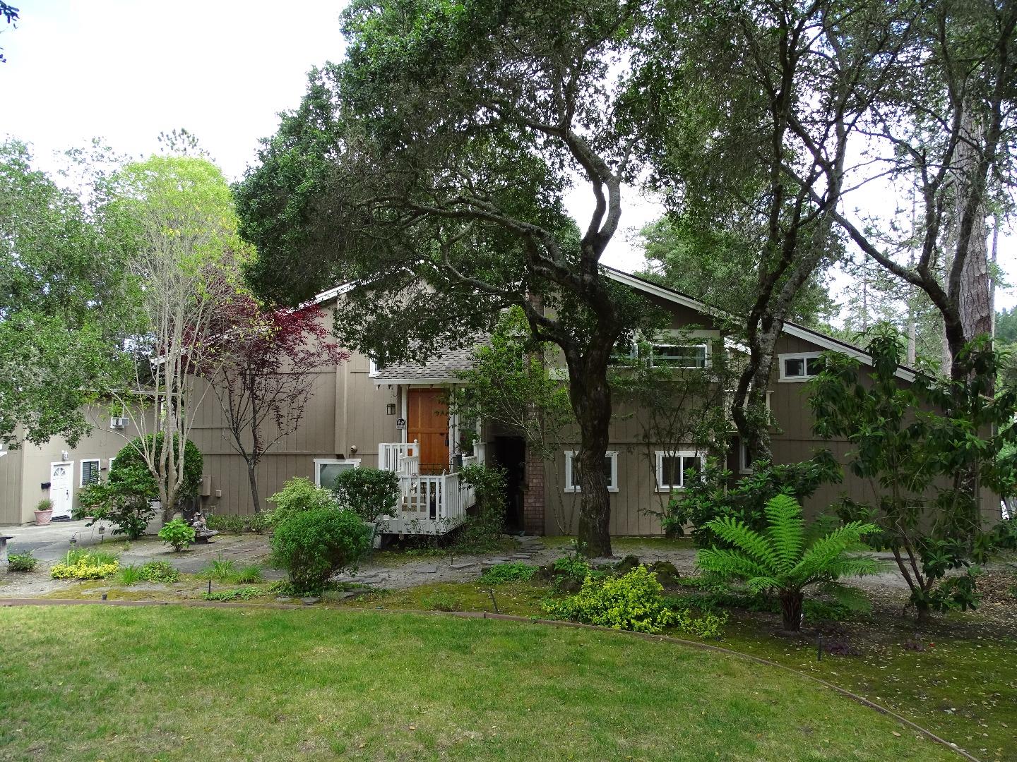 661 Sugar Pine Road Scotts Valley, CA 95066 - Photo 3 of 40 a view of a house with a yard and a large tree