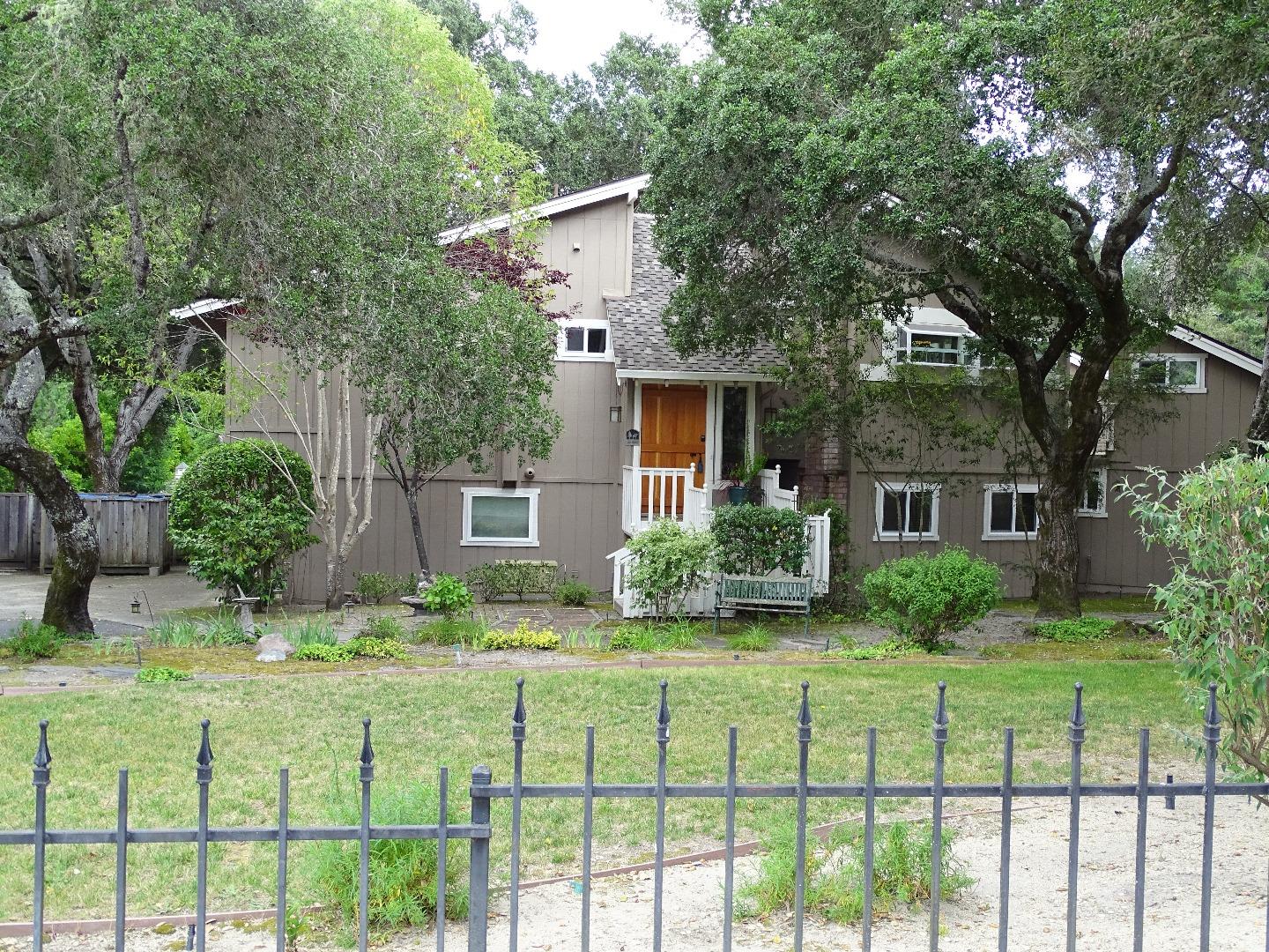 661 Sugar Pine Road Scotts Valley, CA 95066 - Photo 39 of 40 a view of a house with backyard and sitting area