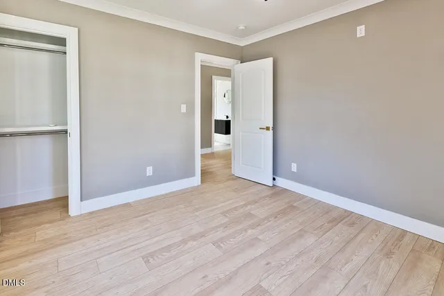 a view of wooden door