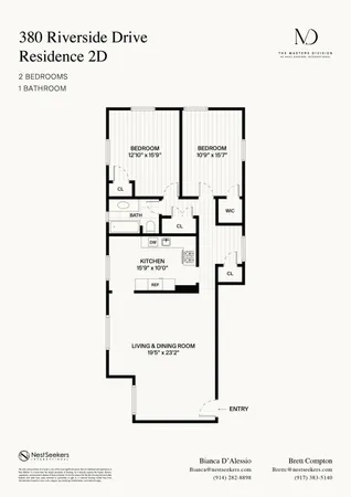 $1,250,000 | 380 Riverside Drive, Unit 2D | Morningside Heights