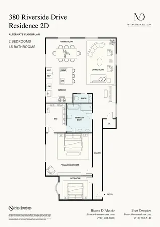 $1,250,000 | 380 Riverside Drive, Unit 2D | Morningside Heights