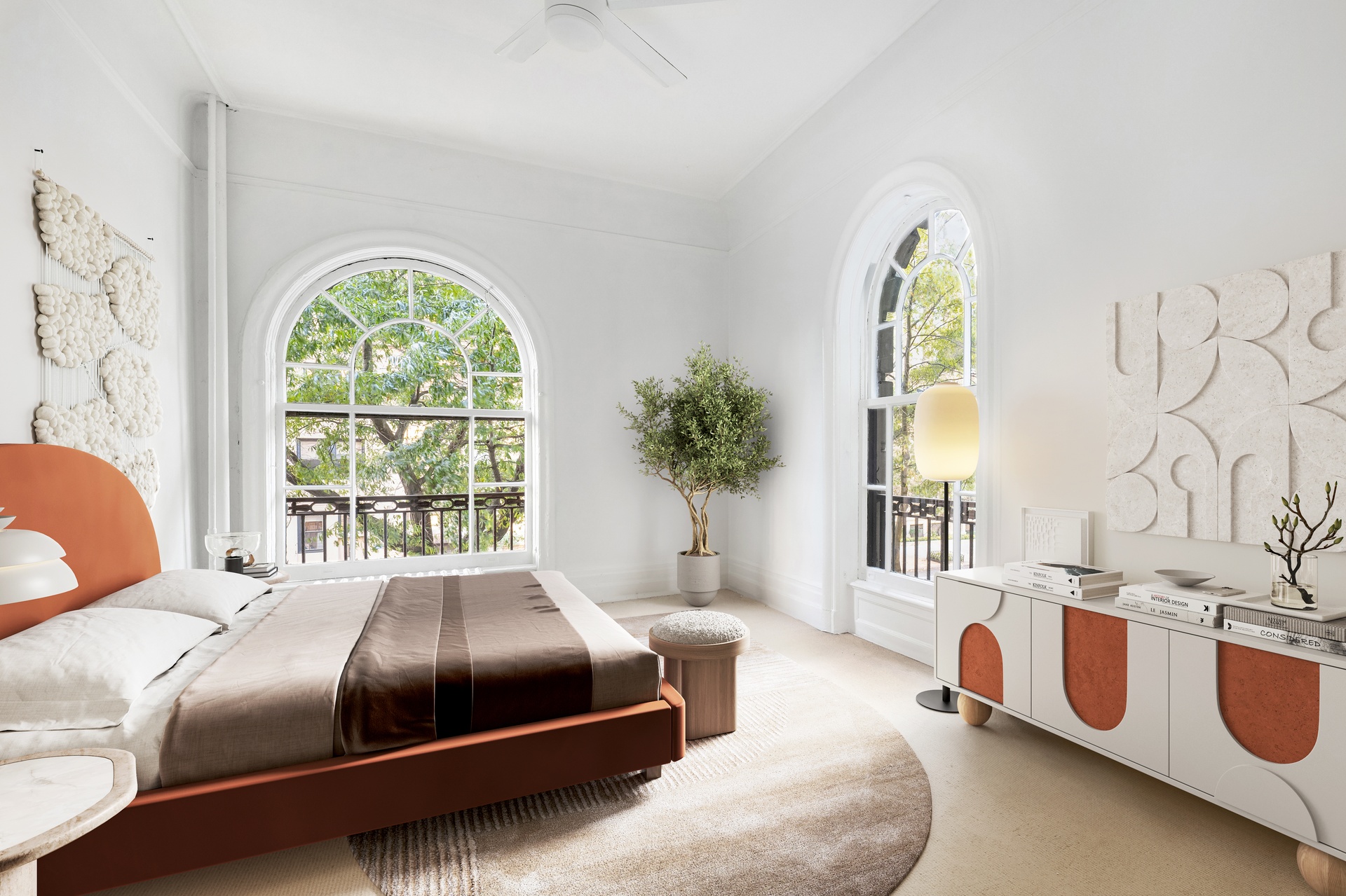 380 Riverside Drive, Unit 2D Manhattan, NY 10025 - Photo 7 of 15 a bedroom with a bed and a window