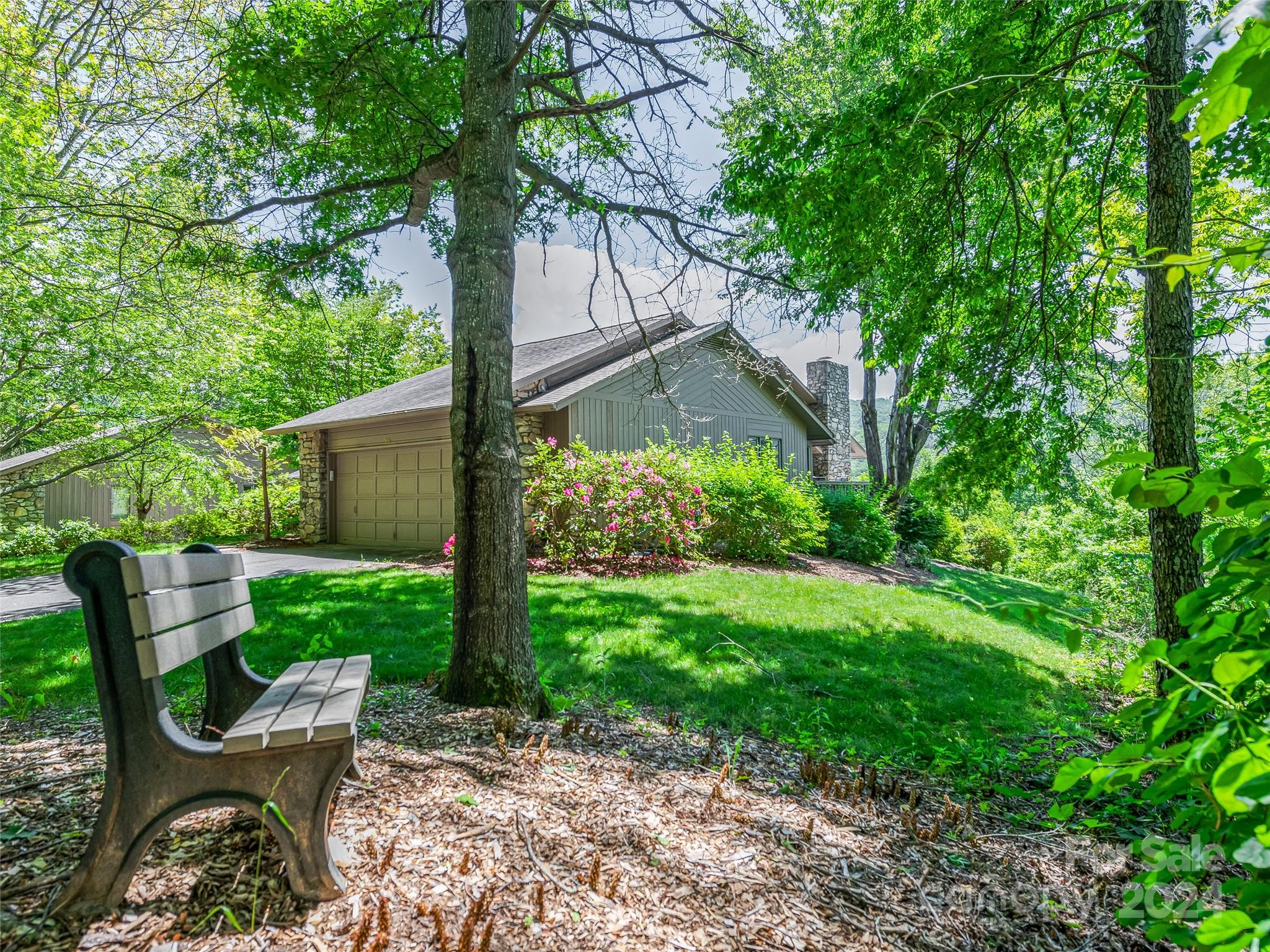 a view of an outdoor sitting space