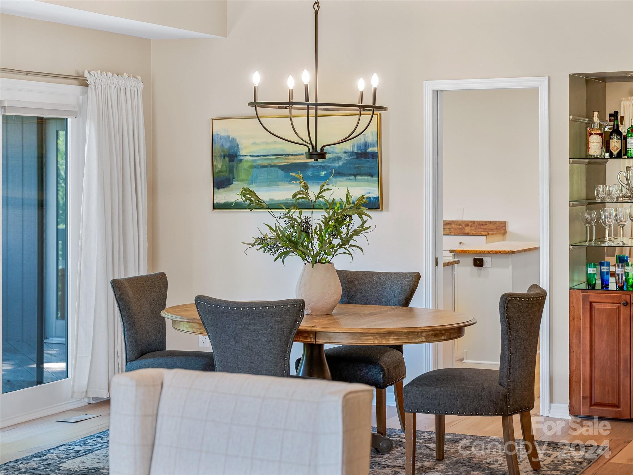 36 Stony Ridge Asheville, NC 28804 - Photo 19 of 38 a view of a dining room with furniture window and wooden floor
