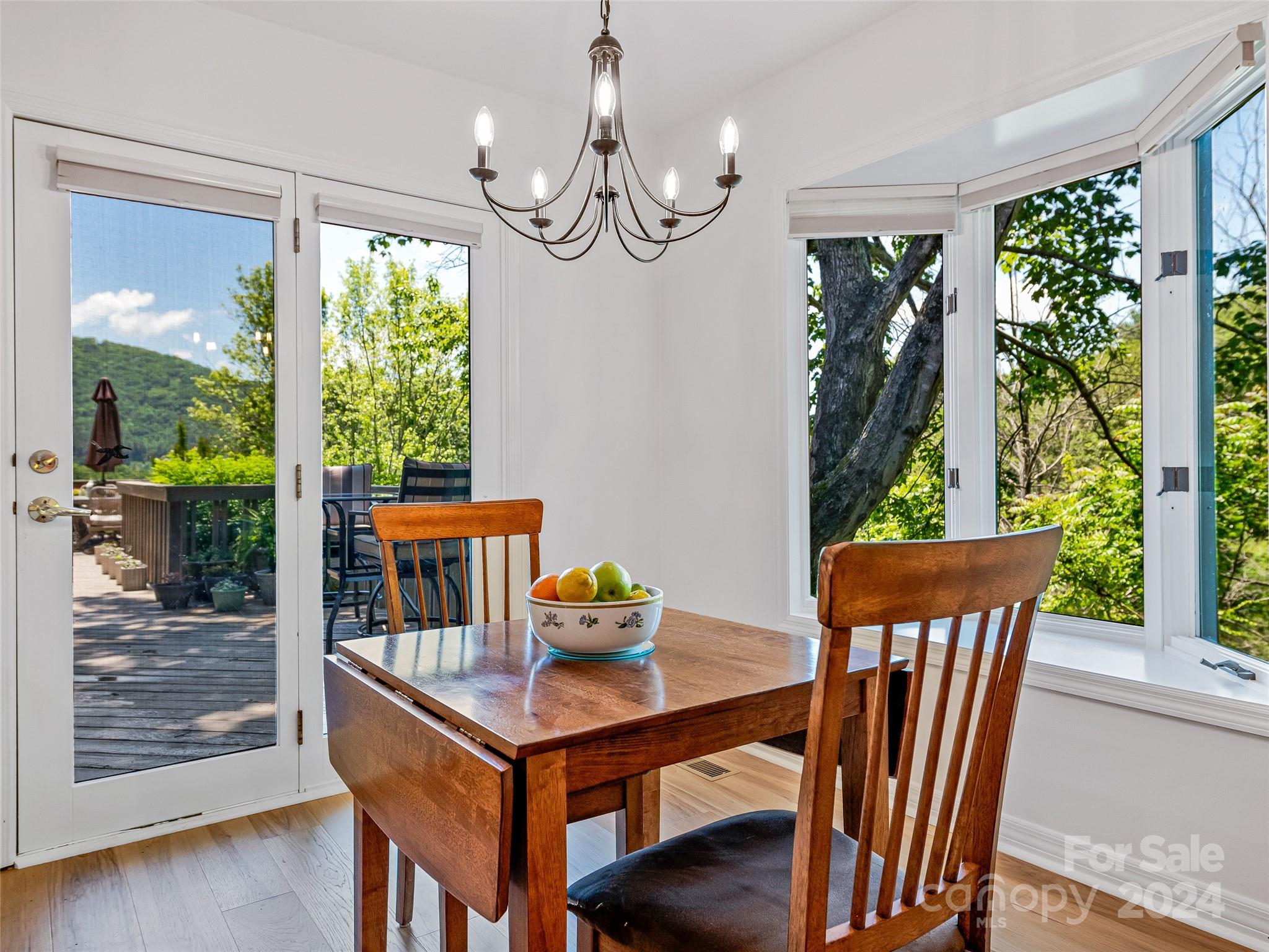 36 Stony Ridge Asheville, NC 28804 - Photo 26 of 38 a view of a dining room with furniture window and outside view