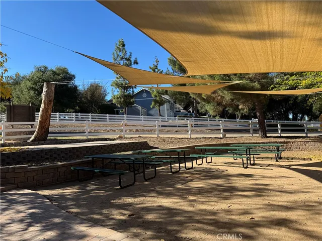 a view of empty space with mountain view