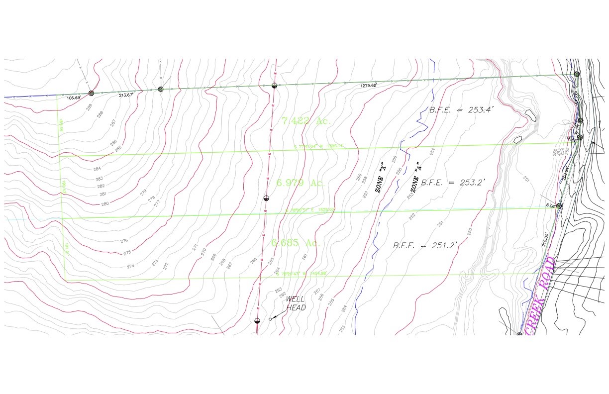 3 Caney Creek Road Chappell Hill, TX 77426 - Photo 6 of 9 Approximate lines and elevation readings